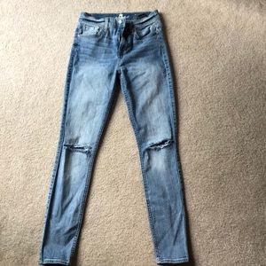 7 for all mankind skinny ankle jeans